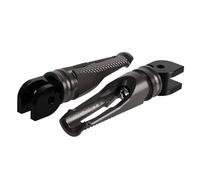 DIQXLGS Estriberas Conductor Aluminio CNC Reposapiés Moto Pedalines Pasajero Para Ducati Para Monster 696 796 1100 1100S EVO(Titanio)