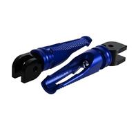 DIQXLGS Estriberas Conductor Aluminio CNC Reposapiés Moto Pedalines Pasajero Para Ducati Para Monster 696 796 1100 1100S EVO(Azul)