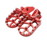 DIQXLGS Estribos De Moto CNC Aluminio Soportes Pedales Para Sur Ron Para Surron Para Ultra Bee UB Bicicleta Eléctrica De Motocross(ROJO)