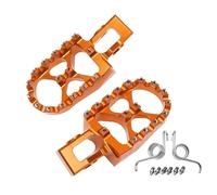 DIQXLGS Estribos De Motocicleta Reposapiés Pedales Accesorios De Motocicleta Para Husqvarna 250 350 450 FC 85 TC 125-501 TE FE TX FX TC FC(Naranja)