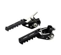 DIQXLGS Estribos Delanteros Plegables Para F800GS Para Adventure S1000XR F750GS F850GS C400X C400GT Abrazaderas 22-25mm(NEGRO)