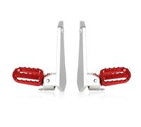 DIQXLGS Estribos Traseros Estribo Pasajero Bajos Accesorios De Motocicleta Para X-ADV XADV 750 XADV750 X-ADV750 2021 2022 2023 2024(ROJO)
