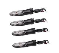 DIQXLGS Intermitentes para Kawasaki para V&ersys 650 1000 Z250 Z300 Z400 Z650 Z900 para Ninja 250 300 400 ZX-6R Luces Indicadoras De Señal De Giro Motocicleta Lámpara señal(4 Piezas Transparentes)