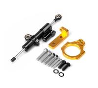 DIQXLGS Kit De Montaje Para Amortiguador De Dirección Y Estabilizador De Motocicleta Para QJMOTOR-SRK800RR(Black+Gold)