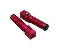 DIQXLGS Modificación Pedal Reposapiés Trasero Motocicleta Aleación Aluminio Plegable Reposapiés Para Vehículo Todo Terreno Y Bicicleta Universal(ROJO)