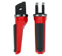 DIQXLGS Moto Reposapiés Delanteros Pedal Para YAMAHA Para NIKEN SCR950 XSR700 XSR900 XJ6 Para DIVERSION FZ6 Para FAZER MT-07 MT-09(ROJO)