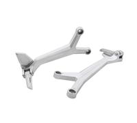 DIQXLGS Moto Reposapiés Trasero Pasajero Juego Completo Per Trident 660 Per TRIDENT660 2021 2022 2023 2024 2025(Plata)