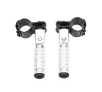 DIQXLGS Motocicleta 1 Par Pedales Pie Motor Eléctrico Pedal Plegable Estribos Niño Pedal Plegable Para Scooter Motocicleta Eléctrica(Plata)