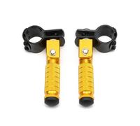 DIQXLGS Motocicleta 1 Par Pedales Pie Motor Eléctrico Pedal Plegable Estribos Niño Pedal Plegable Para Scooter Motocicleta Eléctrica(Oro)