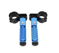 DIQXLGS Motocicleta 1 Par Pedales Pie Motor Eléctrico Pedal Plegable Estribos Niño Pedal Plegable Para Scooter Motocicleta Eléctrica(Azul)