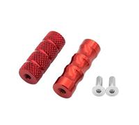 DIQXLGS Motocicleta CNC Universal M6 Palanca Cambio Racing Estriberas Pedal Freno Palanca Cambio Motocicleta Reposapiés Estribera Aluminio(ROJO)