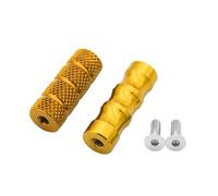 DIQXLGS Motocicleta CNC Universal M6 Palanca Cambio Racing Estriberas Pedal Freno Palanca Cambio Motocicleta Reposapiés Estribera Aluminio(Oro)