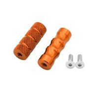 DIQXLGS Motocicleta CNC Universal M6 Palanca Cambio Racing Estriberas Pedal Freno Palanca Cambio Motocicleta Reposapiés Estribera Aluminio(Naranja)