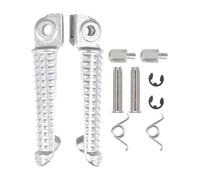 DIQXLGS Motocicleta Para Yamaha YZF-R1 R1 R6 R6S 1998 1999 2000 2001 2002 2003 2014 Reposapiés Delanteros De Motocicleta Reposapiés Accesorios(Plata)