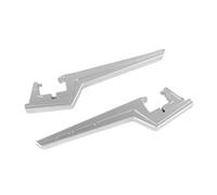 DIQXLGS Motocicleta Pasajero Alargador Reposapiés Pedales CNC Motocross Dirt Bike Accesorios Off-Road Para VTB Para VENTUS ONE Universal(Plata)