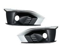 DIQXLGS Par Accesorios Exteriores Estilo Coche Para A4 B9 2020 2021 2022 Cubierta Luz Antiniebla Delantera Negra Marco Luz Antiniebla Cubierta Rejilla DIQXLGS