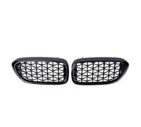 DIQXLGS Para 5 Series G30 G31 G38 520i 530i 540i 2018 2019 Parrilla De Carreras Meteoro Diamante Estrella Estilo Delantera Paragolpes(Negro brillante)