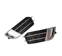 DIQXLGS Para A1 Non Sline 2010 2011 2012 2013 2014 2015 RS1 Style Embellecedor Rejilla Lateral Para Luz Antiniebla Delantera Color Negro Plateado DIQXLGS(Plata)