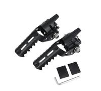 DIQXLGS Para Africa Para Twin CRF1000L CRF1100L CRF 1000 L 2016-2023 Reposapiés Todoterreno Plegables Reposapiés Ajustables Universales(NEGRO)