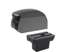 DIQXLGS Para Baojun Para Yep Caja De Reposabrazos Auto Accesorios Auto Detalles Interiores Caja De Almacenamiento Piezas De Retrofit(A1 Black Red single)