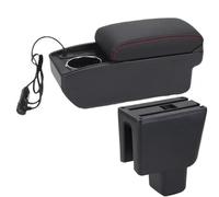DIQXLGS Para BR-V Caja De Reposabrazos Para BRV Reposabrazos Coche Retrofit Interior Caja De Almacenamiento Central Portavasos Accesorios Auto(A1 Carga rápida)