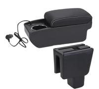 DIQXLGS Para BR-V Caja De Reposabrazos Para BRV Reposabrazos Coche Retrofit Interior Caja De Almacenamiento Central Portavasos Accesorios Auto(A3 Carga rápida)