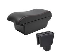 DIQXLGS Para BR-V Caja Reposabrazos Central Contenido Almacén Caja De Almacenamiento Brazo Partes Auto Interfaz USB(A1 Negro rojo SIN USB)