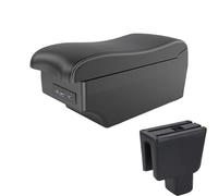 DIQXLGS Para BR-V Reposabrazos Para BRV Almacén Reposabrazos Auto Almacén Central Interior Piezas Retrofit Accesorios Auto(A3 Negro blanco 7USB)