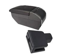 DIQXLGS Para BR-V Reposabrazos Para Mobilio BR-V Caja De Reposabrazos Central Coche Almacenar Contenido Caja De Almacenamiento Brazo Piezas Auto(F All Black No USB)