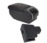DIQXLGS Para BR-V Reposabrazos Para Mobilio BR-V Caja De Reposabrazos Central Coche Almacenar Contenido Caja De Almacenamiento Brazo Piezas Auto(E red line 9USB)