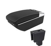DIQXLGS Para BRV Caja De Descansabrazos Almacenamiento Central Portavasos Accesorios Auto Retrofit(A2 Black line7 USB)