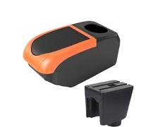 DIQXLGS Para C&hevrolet Para Aveo T200 T250 T255 Caja De Brazo De Auto Consola Central Caja De Almacenamiento Con USB(B2 Orange frame 6USB)