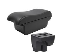 DIQXLGS Para C&hevrolet Para Sail 3 Para Aveo 3 Reposabrazos De Coche Piezas De Retrofit Caja De Almacenamiento Decoración Accesorio Coche(A2 línea negra Sin USB)