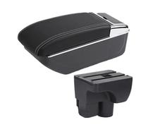 DIQXLGS Para C&hevrolet Para Sail 3 Para Aveo Descansabrazos Central Auto Caja De Almacenamiento Repuestos Retrofit Accesorios De Auto(B3 línea blanca SIN USB)