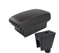 DIQXLGS Para C&hevrolet Para Spark III Para Aveo T200 Caja De Descansabrazos Caja De Almacenamiento Accesorios De Auto Detalles Interiores(B1 Negro rojo 3USB)