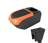 DIQXLGS Para C&hevrolet Para Spark Reposabrazos Para C&hevrolet Para Spark 3 III Para Aveo T200 Reposabrazos Coche Caja De Almacenamiento(B2 Orange frame 6USB)