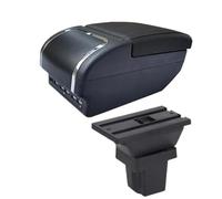 DIQXLGS Para C&hevrolet Para Tracker Holden Para Trax 2013 2014 2015-2020 Caja De Reposabrazos Auto Caja Almacenamiento Brazo Accesorios(E black line 9USB)