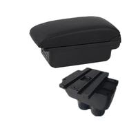 DIQXLGS Para Caddy Reposabrazos Central Almacenamiento Central Accesorios Coche Interiores De Retrofitting(B1 Línea negra 3USB)