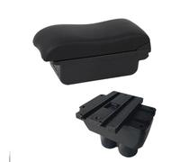 DIQXLGS Para Caddy Reposabrazos Consola Central Descansabrazos Almacenamiento Con USB Portavasos(B black line 3USB)