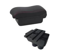 DIQXLGS Para Caddy Reposabrazos Consola Central Descansabrazos Almacenamiento Con USB Portavasos(Una línea roja SIN USB)