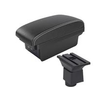 DIQXLGS Para Chery A1 A3 2007 2008 2009 2010 2011 Caja Brazo Auto Almacenamiento Central Con USB Detalles Modificación Interior Auto(B3 Negro blanco 3USB)