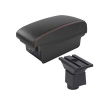 DIQXLGS Para Chery A1 A3 2007 2008 2009 2010 2011 Caja Brazo Auto Almacenamiento Central Con USB Detalles Modificación Interior Auto(B1 Negro rojo 3USB)