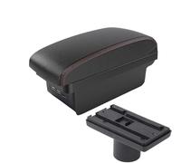 DIQXLGS Para Chery Para Cielo A3 M11 Caja De Reposabrazos Consola Central Caja De Almacenamiento Con Interfaz USB Interior Accesorio De Auto(B1 Negro rojo 3USB)