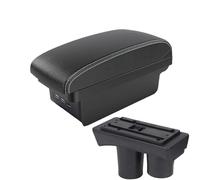 DIQXLGS Para Citroën C2 2003 2004 2005 2006 2007 2008 2009 Caja Descansabrazos Almacenamiento Accesorios Interior Con USB(B3 Negro blanco 3USB)