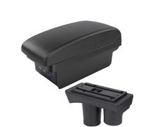 DIQXLGS Para Citroën C2 2003 2004 2005 2006 2007 2008 2009 Caja Descansabrazos Almacenamiento Accesorios Interior Con USB(B2 línea negra 3USB)