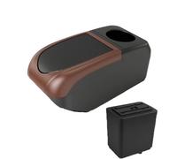 DIQXLGS Para Citroën Para Berlingo Caja De Brazo De Coche Retrofit Caja De Almacenamiento Accesorios De Auto(B3 Brown frame 6USB)