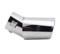 DIQXLGS Para Civic CRV Tubo Universal De Acero Inoxidable Escape Trasero Punta Garganta Silenciador Entrada 2.5" Accesorios Para Autos(Doblado)