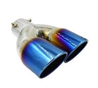 DIQXLGS Para Civic Para 10ma Sedán 2016 2017 2018 Cubierta Salida Auto Silenciador Tubo Exterior Extremo Puntera Escape Inoxidable