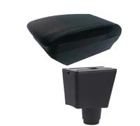 DIQXLGS Para Dacia Para Logan 2 Para Dokker Caja De Reposabrazos Coche Caja De Almacenamiento Accesorios De Reforma Interior(F All Black No USB)