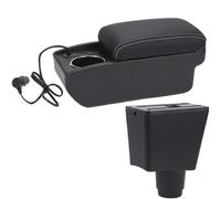 DIQXLGS Para Dacia Para Logan 2 Para Dokker Caja De Reposabrazos Coche Reposabrazos Coche Accesorios Interior Retrofit Caja De Almacenamiento(A3 Carga rápida)
